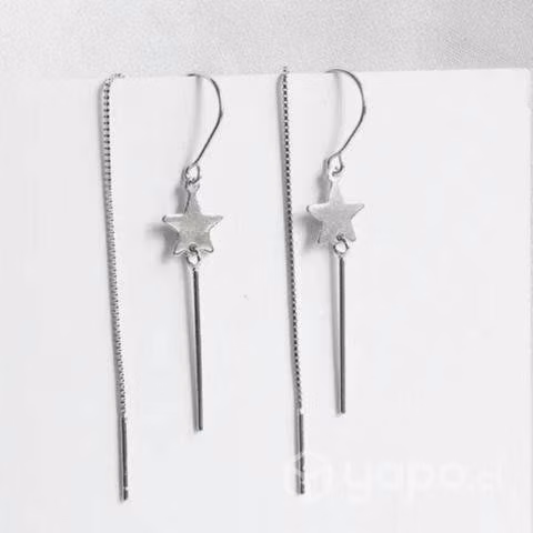 Pendientes plata de ley sterling 925 con borlas - Imagen 3