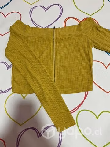 Polera color mostaza S/M