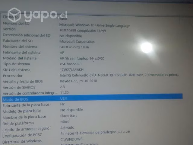 Laptop hp