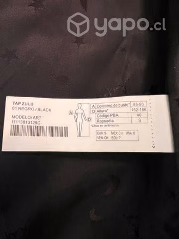 Abrigo NUEVO lana y polyester marca RAPSODIA - Imagen 3