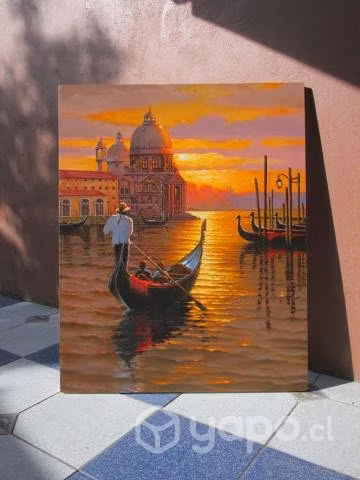 Pintura al oleo 100 x 80 cm. - Imagen 2
