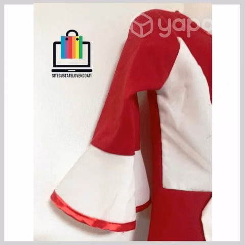 Traje de Huasita Rojo con Vuelos