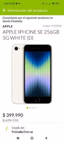 IPhone SE 5G 256gb - Imagen 3