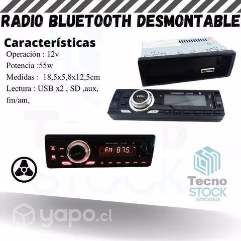 Rqdio panel desmontable