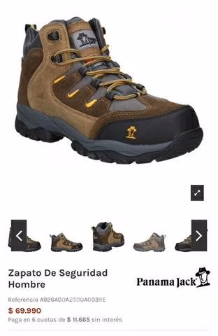 Zapatos seguridad Panama jack
