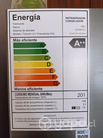 Refrigerador FDV 249 litros - Imagen 2