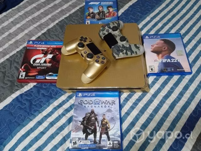 Play station 4 slim gold edition