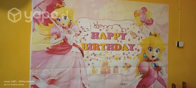 Telon de la princesa peach