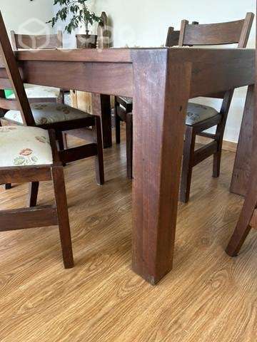 Comedor madera con 6 sillas - Imagen 4