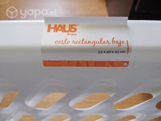Cesto para ropa rectangular bajo