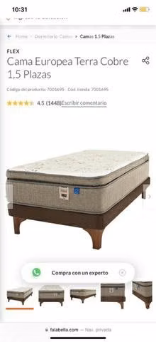 Cama flex plaza 1.5