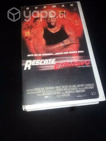 Película Rescate explosivo vhs