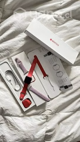 Apple watch serie 7 sport band red aluminum - Imagen 4