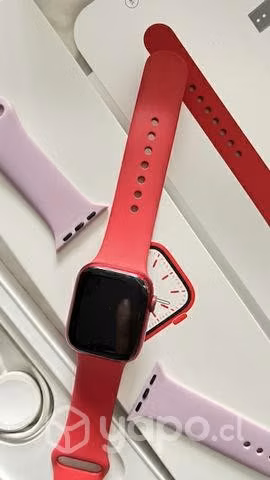 Apple watch serie 7 sport band red aluminum - Imagen 2