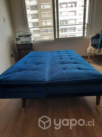 Futón Alfred Azul Sodimac (Sillón Cama 3 cuerpos)