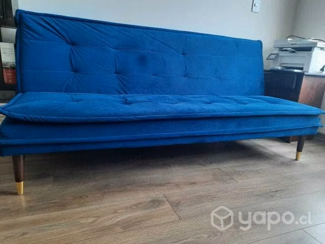 Futón Alfred Azul Sodimac (Sillón Cama 3 cuerpos)