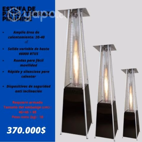Estufa de patio/terraza piramide