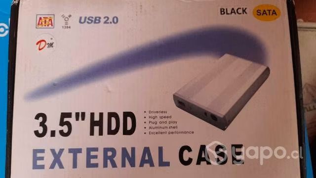 Case Cofre Usb 2.0 Disco Duro Sata 3.5