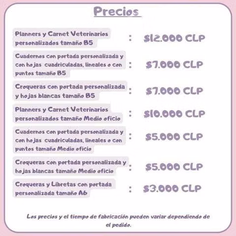 Agendas personalizadas