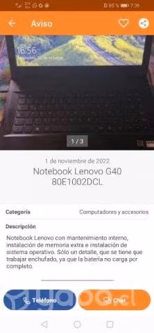 Notebook Lenovo