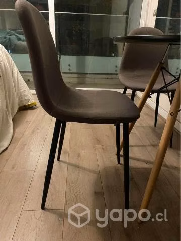 Pack Comedor Mesa + 4 Sillas con estructura de fie