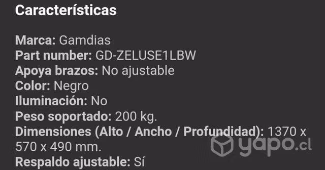 Silla Gamer Zelus E1 - Imagen 3