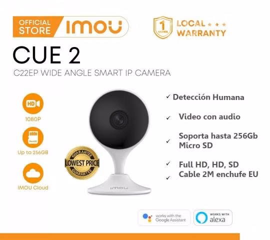 Cámara WIFI videvigilancia + memoria MicroSD 128GB