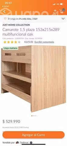 Camarote con escritorio - Imagen 4