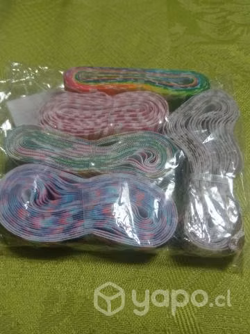 Cintas elásticas de distintos diseños y colores