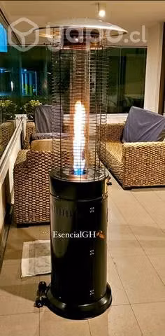 Estufa cilíndrica a gas
