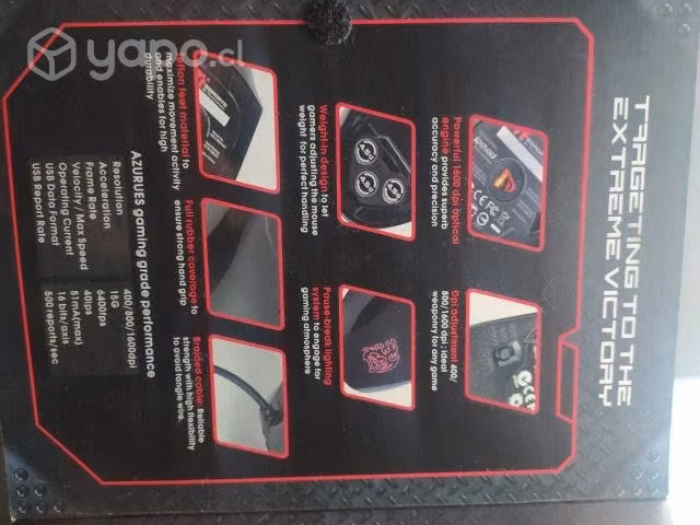 Mouse Gamer Sellado Thermaltake Azurues