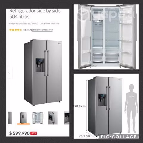 Refrigerador SIDE by SIDE