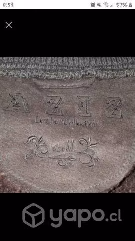 Chaqueta símil gamuza. Talla M marca AZIZ, 33mil