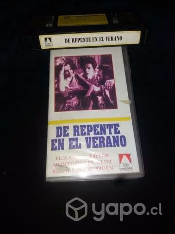 Película De repente en el verano vhs