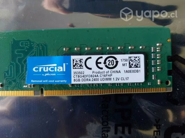 Memoria ram Crucial 8 gb DDR4 - 2400 - Imagen 3