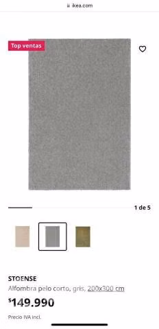 Alfombra ikea nueva sin abrir
