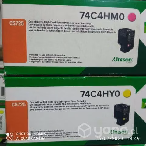 Toner Lexmark diversos modelos originales de alta