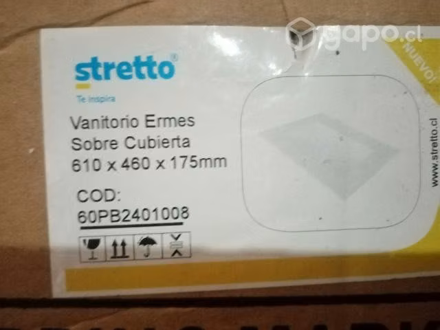 Vanitorio enlozado blanco nuevo