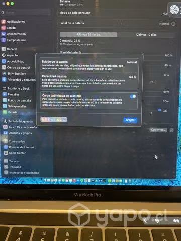 Macbook Pro 2020 M1, Touchbar - Imagen 4