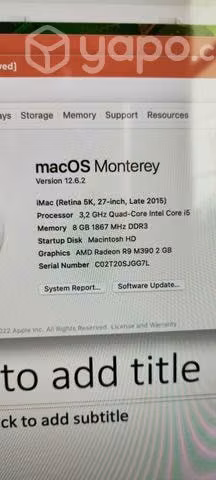 IMac retina 5k 27" late 2015 - Imagen 4