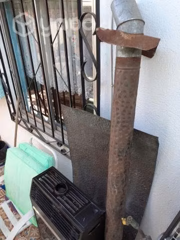 Estufa gas natural de pared tipo chimenea