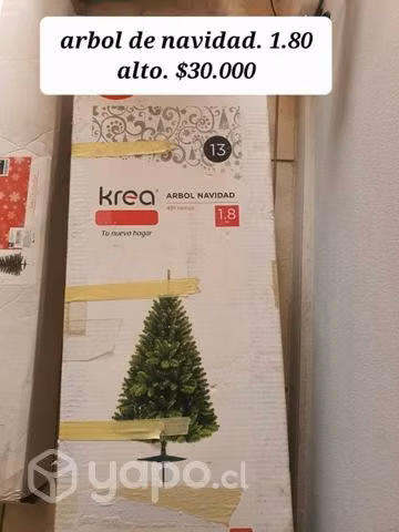 Árbol de pascua 1.8 de alto