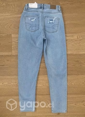 Jeans Mom American Eagle 0 25W - Imagen 3