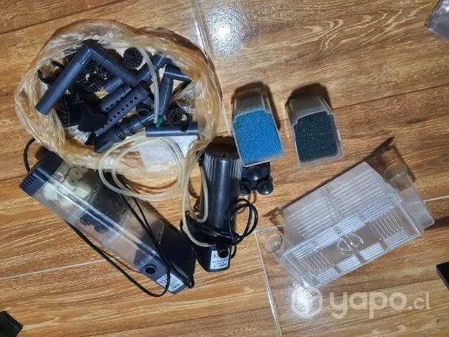 Acuario + mueble + peces + accesorios