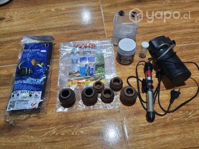 Acuario + mueble + peces + accesorios