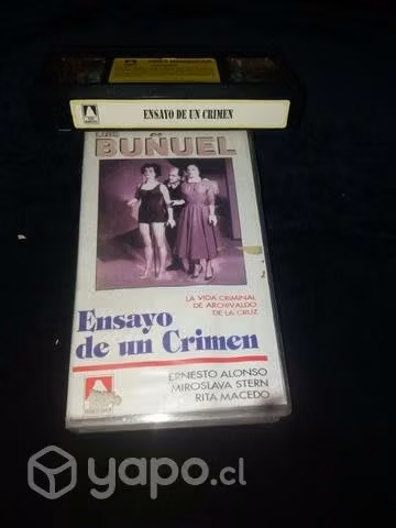 Película Ensayo de un crimen vhs