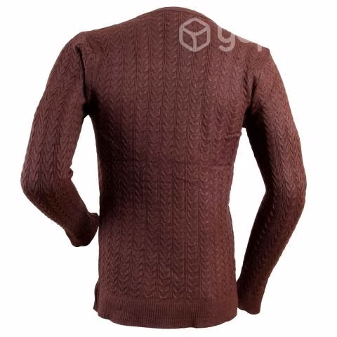 Sweater Morado Cuello Polo Hombre XL - Imagen 4