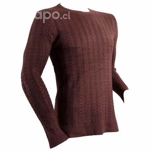 Sweater Morado Cuello Polo Hombre XL - Imagen 3