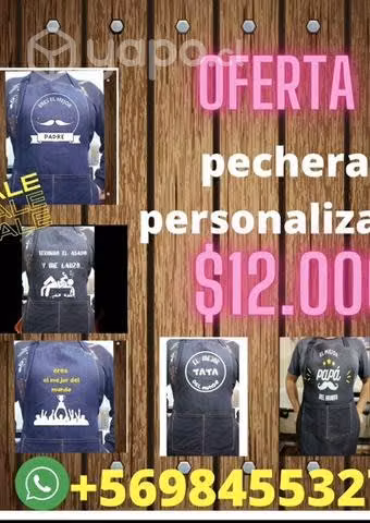 Pecheras dé mezclilla personalizadas