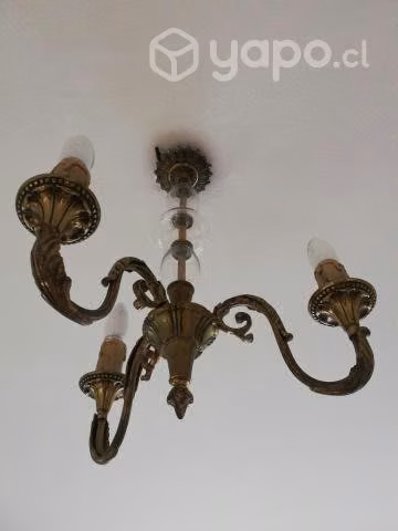 Lámpara antigua bronce